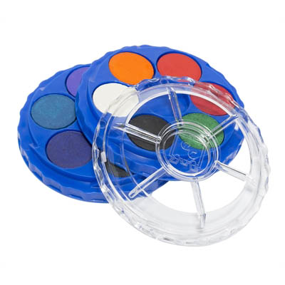Image for EDUCATIONAL COLOURS STACK-TWIST WATERCOLOUR PAINT DISC ASSORTED PACK 12 from MOE Office Products Depot Mackay & Whitsundays