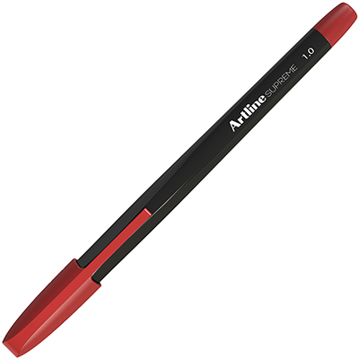Image for ARTLINE SUPREME BALLPOINT PEN 1.0MM RED BOX 12 from MOE Office Products Depot Mackay & Whitsundays
