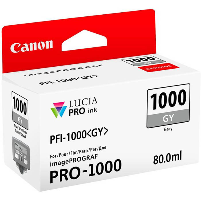 Image for CANON PFI1000GY INK CARTRIDGE GREY from Office Products Depot