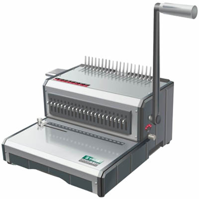 Image for QUPA S160 MANUAL BINDING MACHINE PLASTIC COMB GREY from MOE Office Products Depot Mackay & Whitsundays