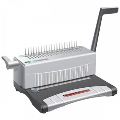Image for QUPA S60 MANUAL BINDING MACHINE PLASTIC COMB GREY from MOE Office Products Depot Mackay & Whitsundays