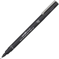uni-ball 200 pin fineliner pen 0.4mm black