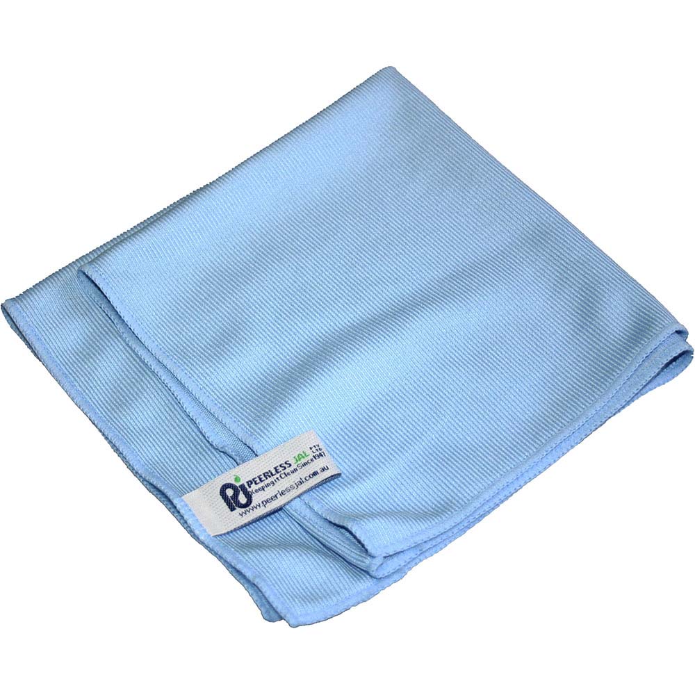 Image for PEERLESS JAL MICROFIBRE CLOTH GLASS LIGHT BLUE from MOE Office Products Depot Mackay & Whitsundays