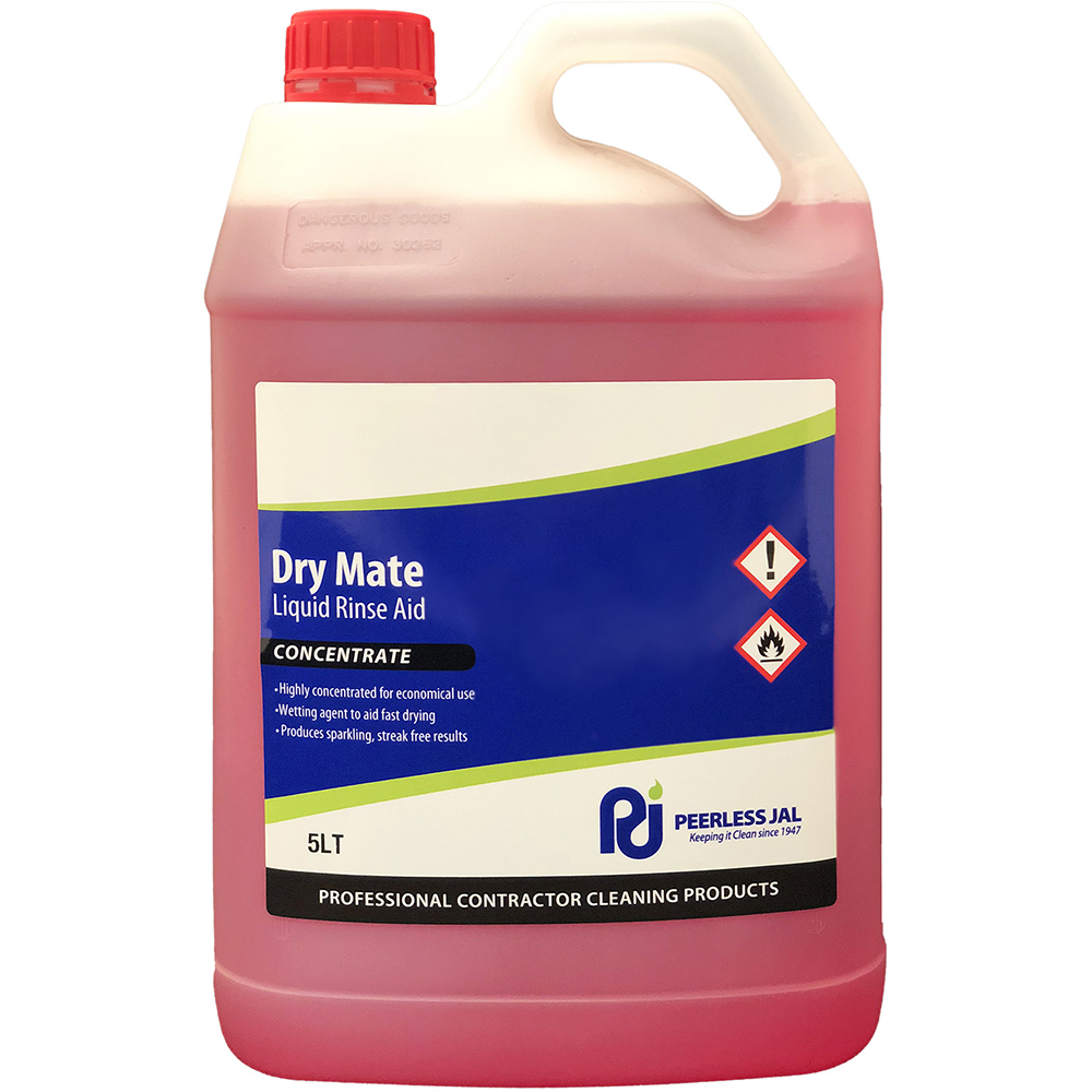Image for PEERLESS JAL DRY MATE LIQUID DISHWASHER RINSE AID CONCENTRATE 5 LITRE from OFFICEPLANET OFFICE PRODUCTS DEPOT