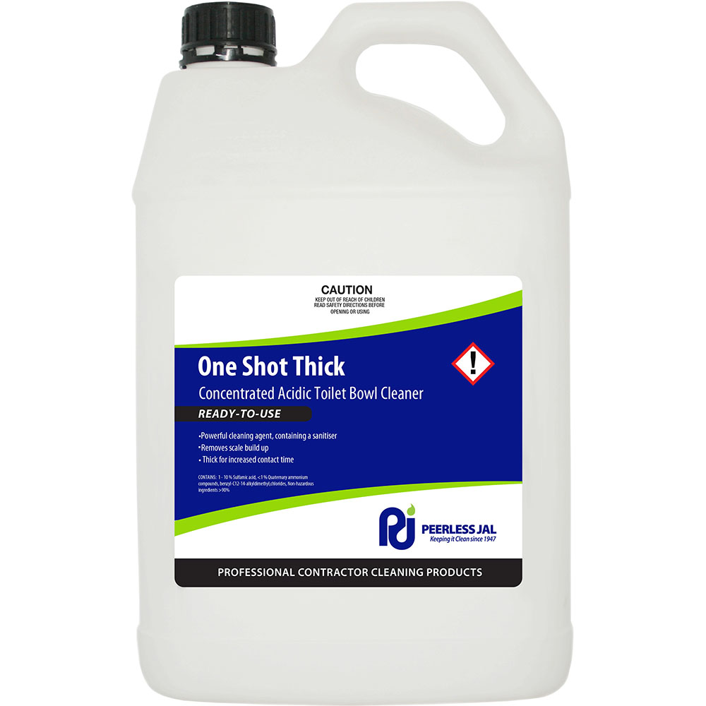 Image for PEERLESS JAL ONE SHOT THICK TOILET BOWL CLEANER 5 LITRE from MOE Office Products Depot Mackay & Whitsundays