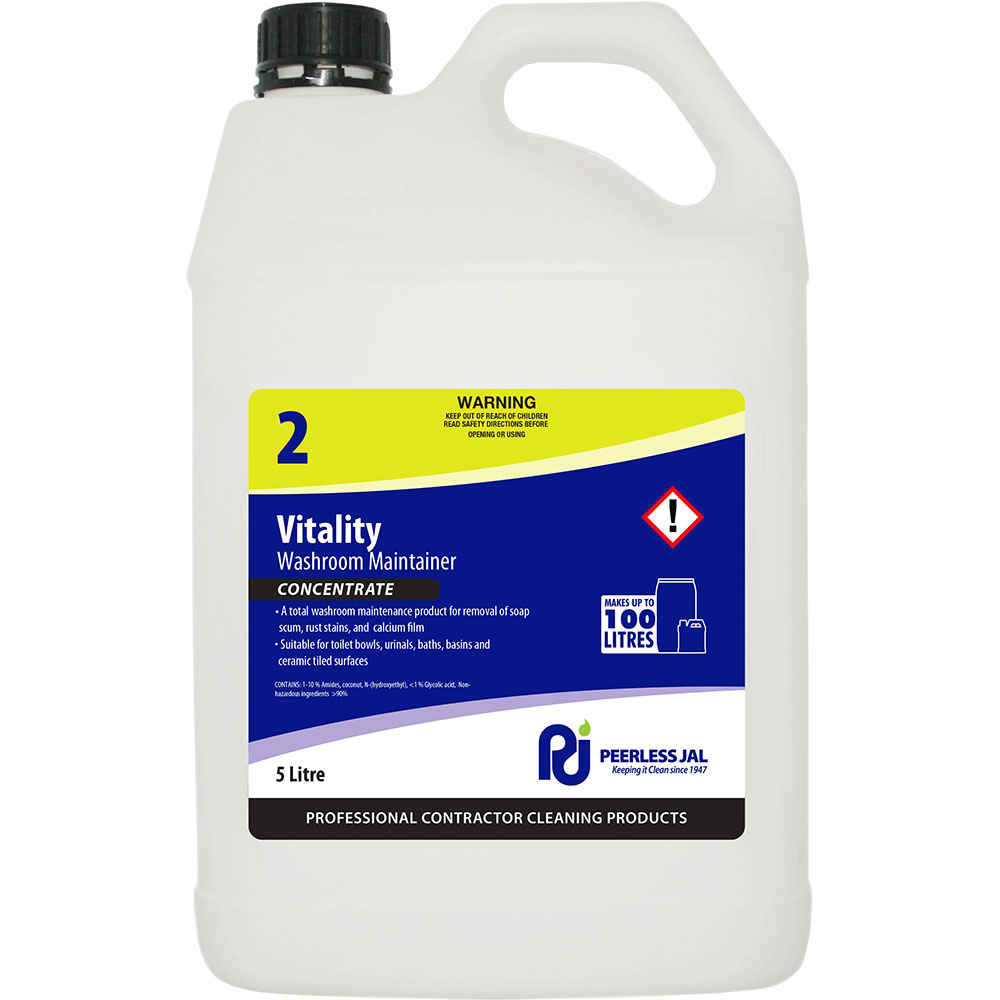 Image for PEERLESS JAL VITALITY WASHROOM MAINTAINER 5 LITRE from MOE Office Products Depot Mackay & Whitsundays