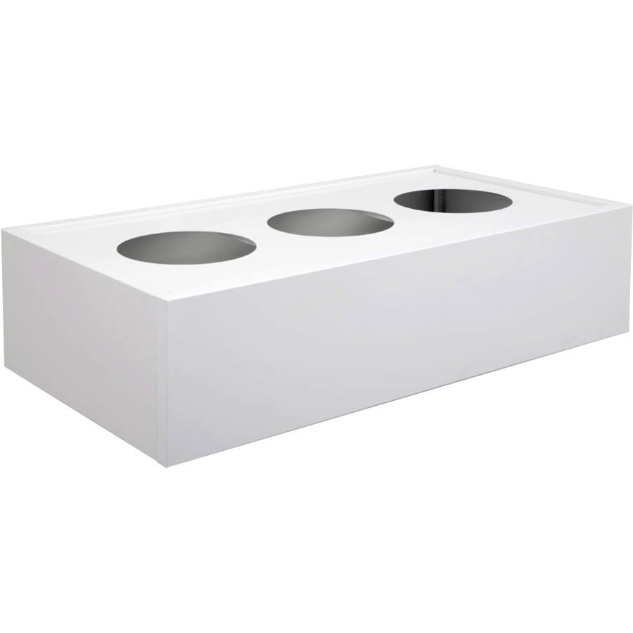 Image for STEELCO TAMBOUR DOOR CABINET PLANTER BOX DRIP TRAY 1200MM WHITE SATIN from MOE Office Products Depot Mackay & Whitsundays
