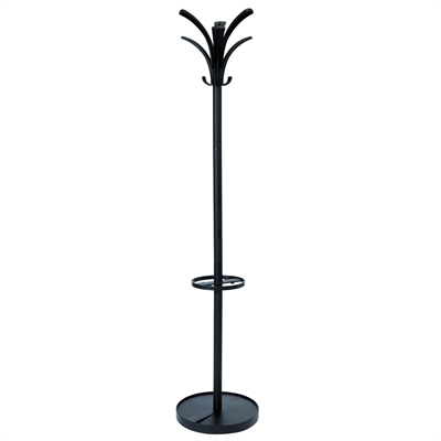 Image for ALBA BRIO COAT RACK BLACK from Barkers Rubber Stamps & Office Products Depot