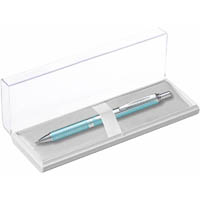 pentel bl407 energel metallic retractable gel ink pen 0.7mm aquamarine barrel black ink
