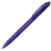 pentel bx417 ifeel-it retractable ballpoint pen 0.7mm violet box 12