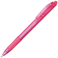 pentel bx420 ifeel-it retractable ballpoint pen 1.0mm pink box 12