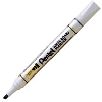 pentel mw86 whiteboard marker chisel 4.7mm black