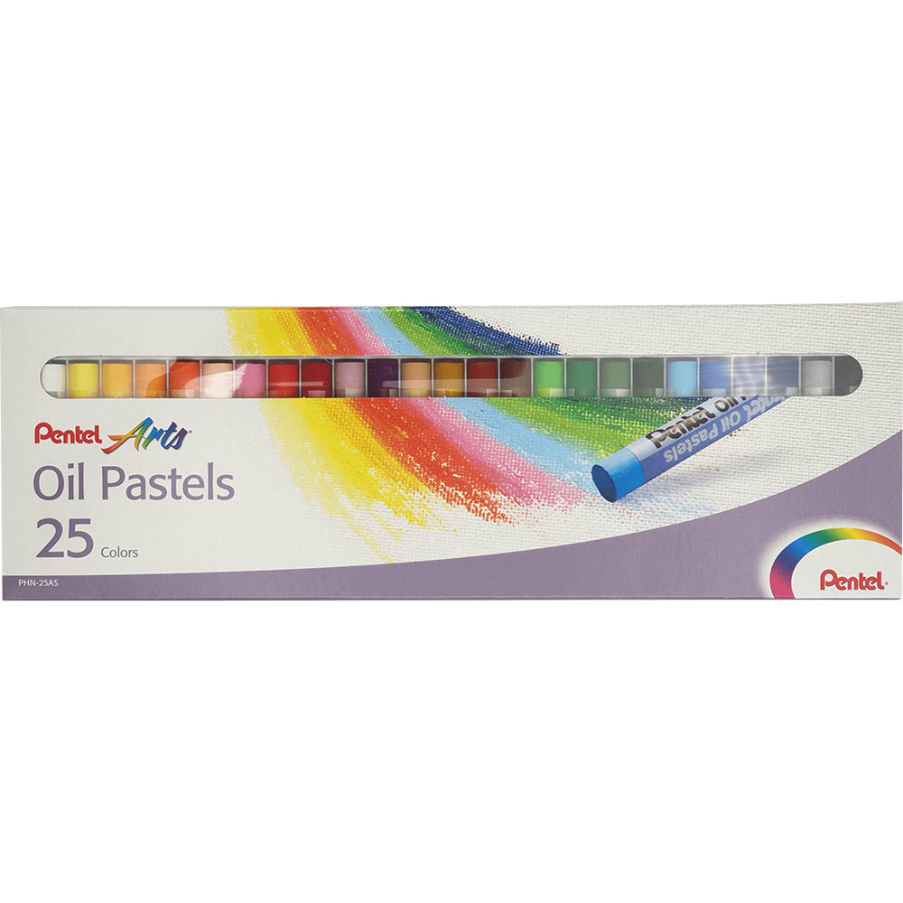 Image for PENTEL PHN ARTS OIL PASTELS ASSORTED PACK 25 from Office Products Depot