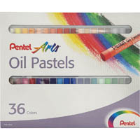 pentel phn arts oil pastels assorted pack 36