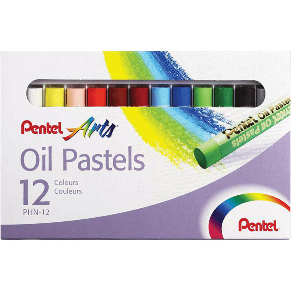 Image for PENTEL PHN ARTS OIL PASTELS ASSORTED PACK 12 from MOE Office Products Depot Mackay & Whitsundays