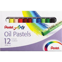 pentel phn arts oil pastels assorted pack 12