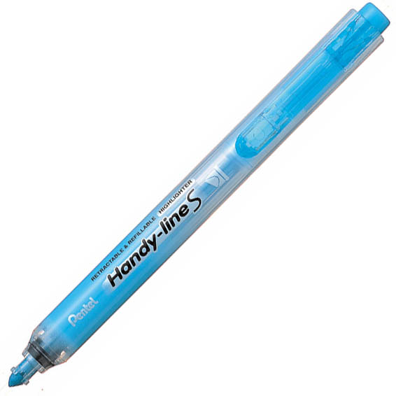 Image for PENTEL SXS15 HANDY-LINE S RETRACTABLE HIGHLIGHTER CHISEL SKY BLUE BOX 12 from MOE Office Products Depot Mackay & Whitsundays