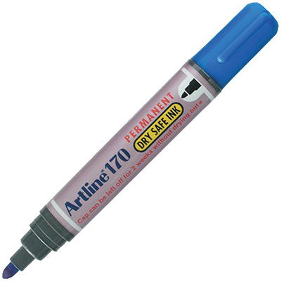 Image for ARTLINE 170 DRY SAFE PERMANENT MARKER BULLET BLUE from MOE Office Products Depot Mackay & Whitsundays
