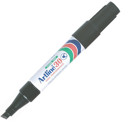 Image for ARTLINE 30 MINI PERMANENT MARKER CHISEL 5MM BLACK from MOE Office Products Depot Mackay & Whitsundays