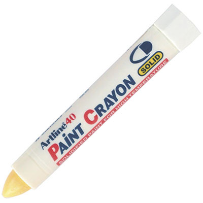 Image for ARTLINE 40 PERMANENT PAINT CRAYON YELLOW from Ross Office Supplies Office Products Depot