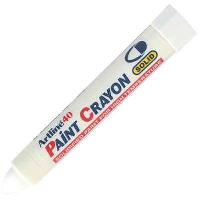 ARTLINE 40 PERMANENT PAINT CRAYON WHITE | O'Donnells Office Products Depot