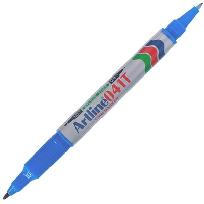 Image for ARTLINE 041T DUAL NIB PERMANENT MARKER BULLET 0.4/1.0MM BLUE from Office Products Depot Gold Coast
