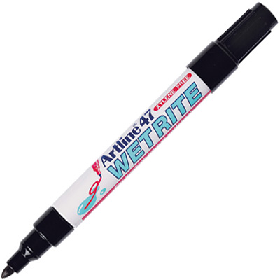 Image for ARTLINE 47 WETRITE PERMANENT MARKER 1.5MM BULLET BLACK from Barkers Rubber Stamps & Office Products Depot
