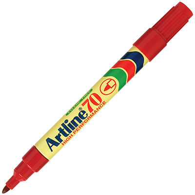 Image for ARTLINE 70 PERMANENT MARKER BULLET 1.5MM RED from Albany Office Products Depot