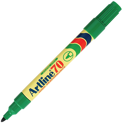 Image for ARTLINE 70 PERMANENT MARKER BULLET 1.5MM GREEN from Total Supplies Pty Ltd
