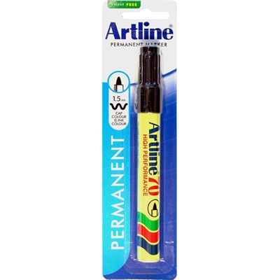 Image for ARTLINE 70 PERMANENT MARKER BULLET 1.5MM BLACK HANGSELL from MOE Office Products Depot Mackay & Whitsundays