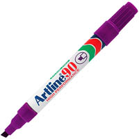 artline 90 permanent marker chisel 2-5mm purple