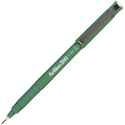 Image for ARTLINE 200 FINELINER PEN 0.4MM BRIGHT GREEN from Office Products Depot Gold Coast