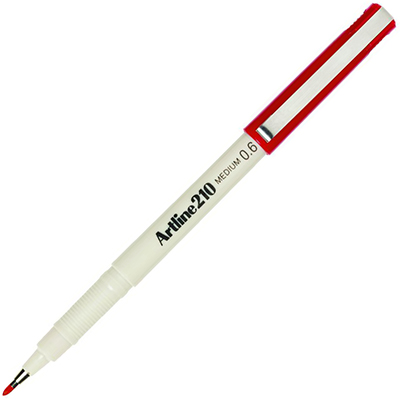 Image for ARTLINE 210 FINELINER PEN 0.6MM RED from Total Supplies Pty Ltd