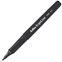 artline 3400 ergoline fibre tip pen 0.4mm black