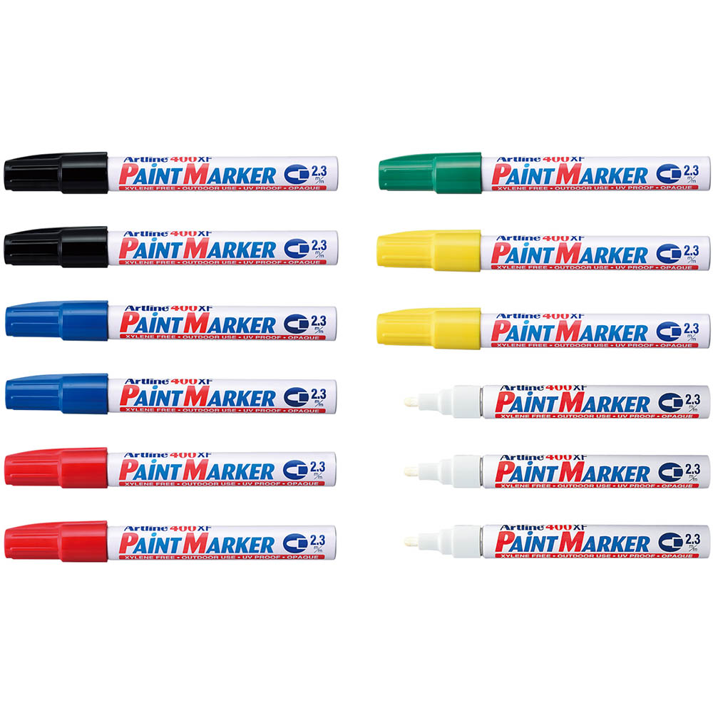 Image for ARTLINE 400 PAINT MARKER BULLET 2.3MM ASSORTED BOX 12 from MOE Office Products Depot Mackay & Whitsundays