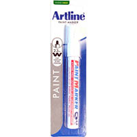 artline 400 paint marker bullet 2.3mm white hangsell