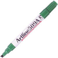 artline 509a whiteboard marker chisel 5mm green