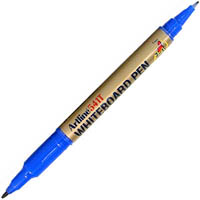 artline 541t dual nib fine whiteboard marker 0.4/1.0mm bullet blue