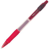 artline geltrac retractable gel ink pen medium 0.7mm red