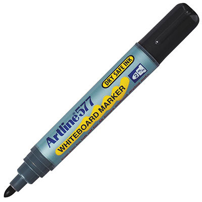 Image for ARTLINE 577 WHITEBOARD MARKER BULLET 3MM BLACK from OFFICEPLANET OFFICE PRODUCTS DEPOT