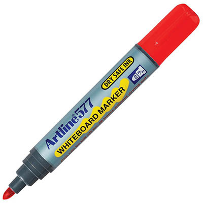 Image for ARTLINE 577 WHITEBOARD MARKER BULLET 3MM RED from Albany Office Products Depot