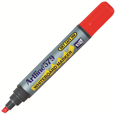 Image for ARTLINE 579 WHITEBOARD MARKER CHISEL 5MM RED from Albany Office Products Depot