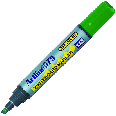 Image for ARTLINE 579 WHITEBOARD MARKER CHISEL 5MM GREEN from Total Supplies Pty Ltd
