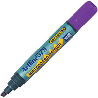 artline 579 whiteboard marker chisel 5mm purple