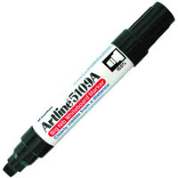 artline 5109a whiteboard marker chisel 10mm black hangsell