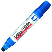 artline 5109a whiteboard marker chisel 10mm blue hangsell