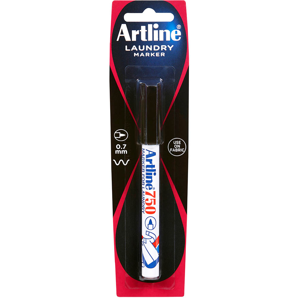 Image for ARTLINE 750 LAUNDRY MARKER BULLET 0.7MM BLACK HANGSELL from Ross Office Supplies Office Products Depot