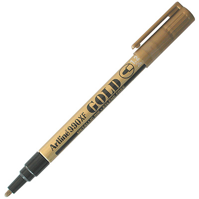 Image for ARTLINE 990 METALLIC PERMANENT MARKER 1.2MM BULLET GOLD from MOE Office Products Depot Mackay & Whitsundays