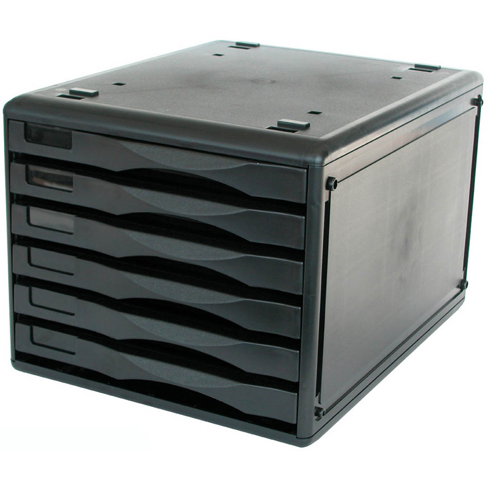 Image for METRO DESKTOP FILING 6 DRAWERS B4 BLACK from Albany Office Products Depot