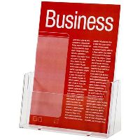 esselte brochure holder free-standing 1 tier a5 clear